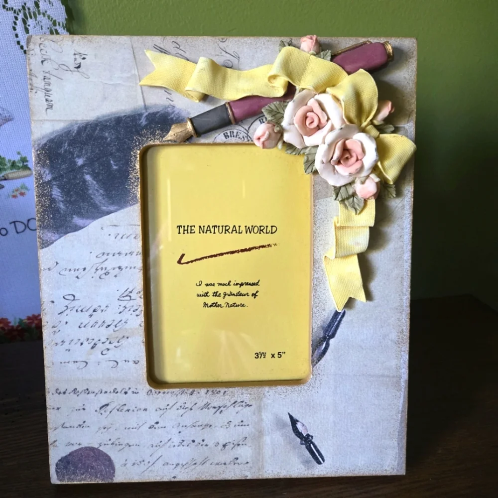 Floral Writer Inspired Picture Frame